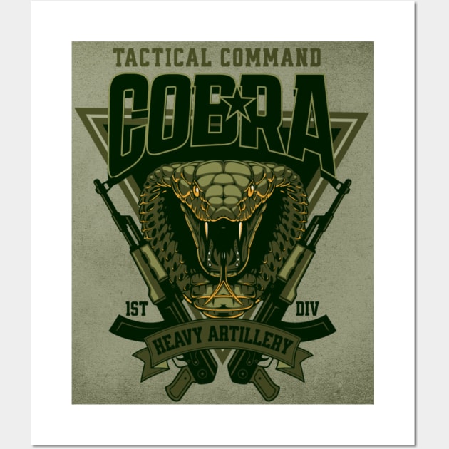 the COBRA ARMY Wall Art by JRC SHOP